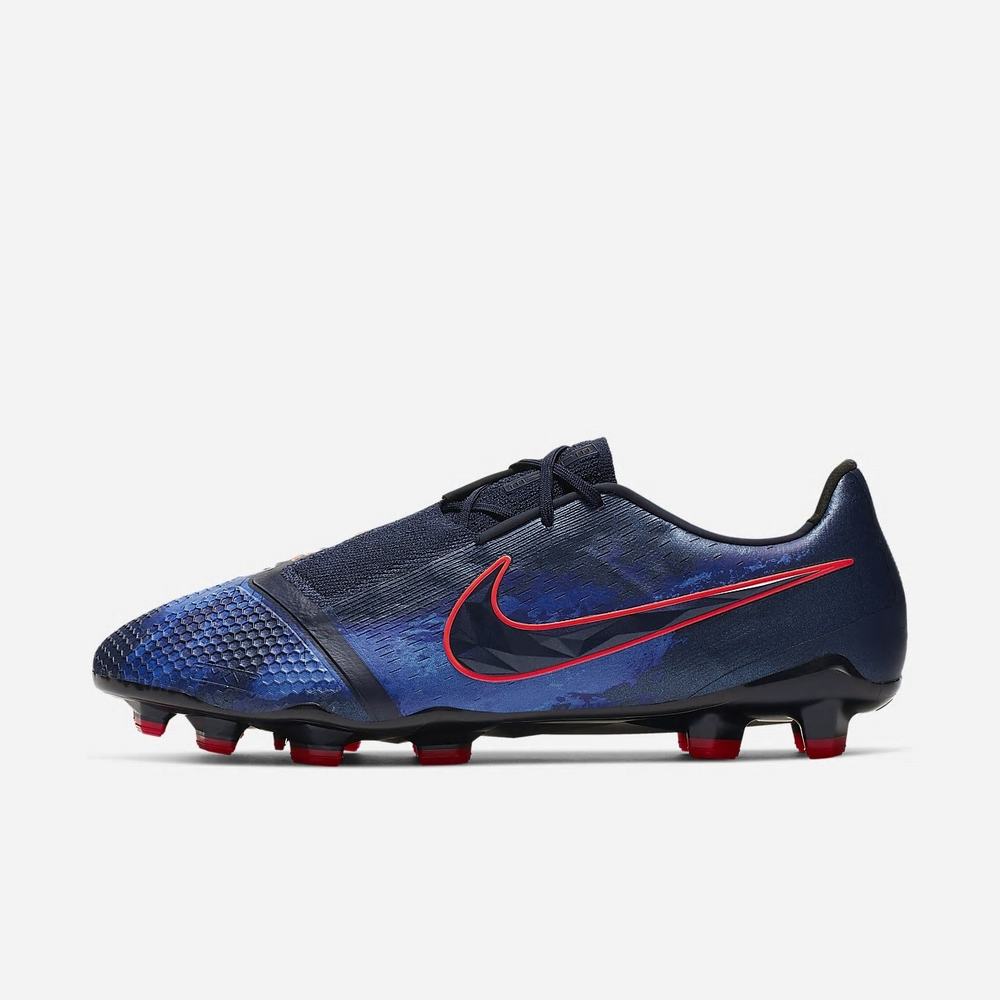 Crampon De Foot Nike Phantom Venom Elite FG Bleu Marine 3604-719 Obsidian/Black/Racer Blue/White Femme | DVR-10800262